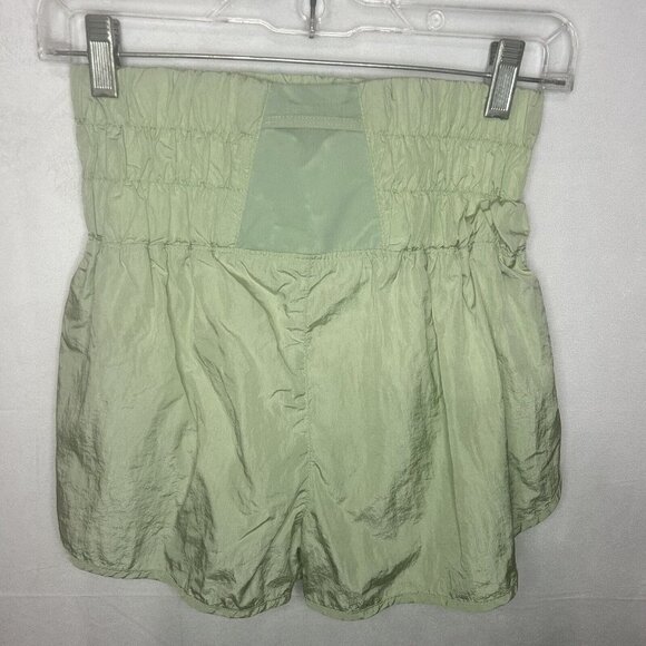 Free People Movement The Way Home Shorts Size M Mint Green High Rise Lined 2” - Picture 5 of 8